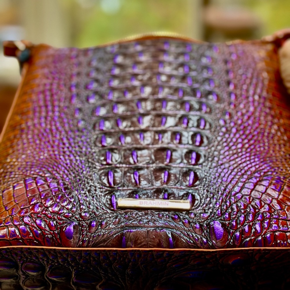 Brahmin Crown Ombré Katie Leather Crossbody NWT - Picture 7 of 9